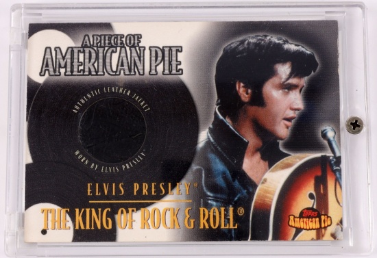 PIECE OF ELVIS PRESLEY JACKET IN TOPPS CARD
