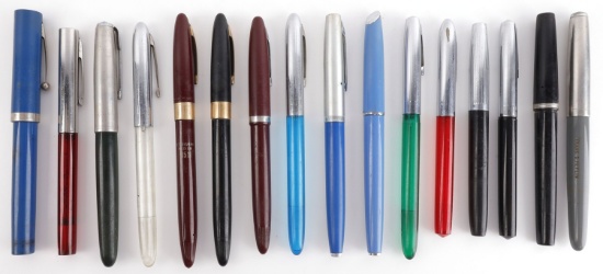 LOT OF 16 ANTIQUE FOUNTAIN PEN COLLECTION