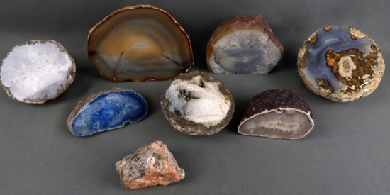 CRYSTAL GEODE AND PYRITE ROCK FORMATIONS