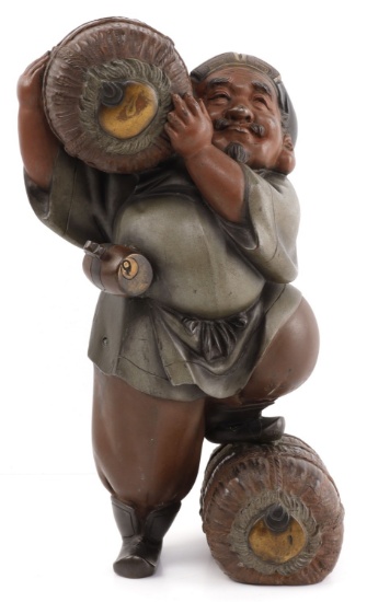 JAPANESE BRONZE OKIMONO DAIKOKUTEN GOD OF WEALTH