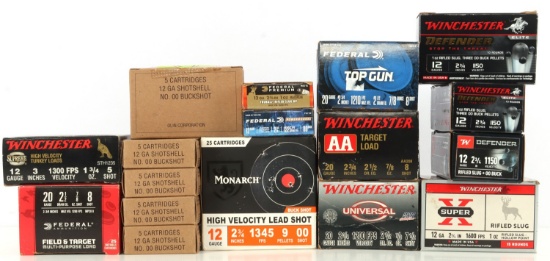 215 RDS 12 GAUGE 20 GAUGE DEFENSE & HUNTING AMMO