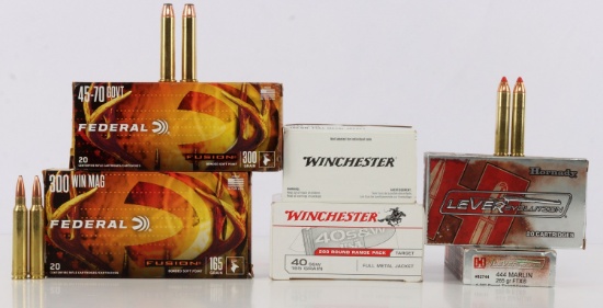 AMMO 280 ROUNDS 40 S&W 300 WIN 45-70 444 MARLIN