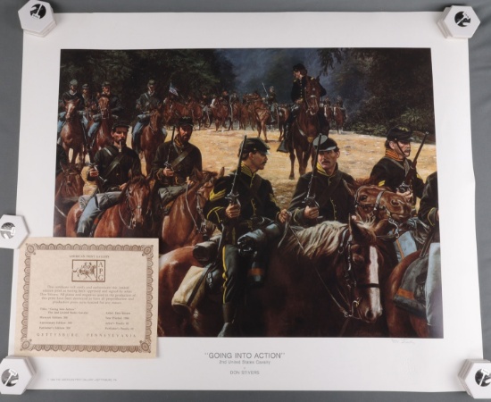 DON STIVERS PRINT INTO ACTION SIGNED & NUMBERED