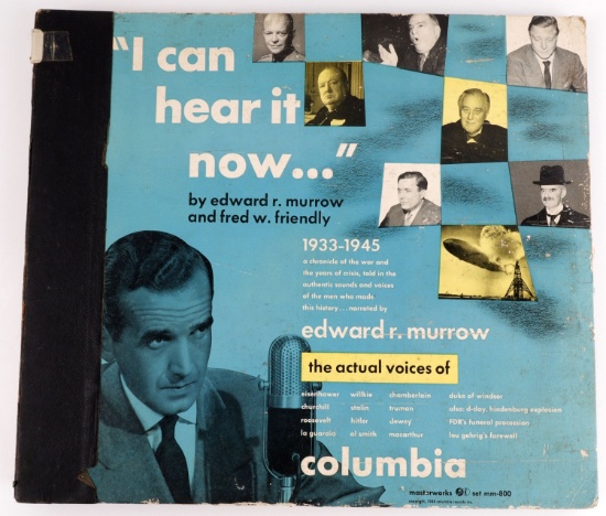 5 RECORD VINYL SET ED MURROW CHRONICLE OF WWII