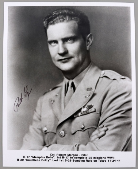 WWII ROBERT MORGAN MEMPHIS BELLE SIGNATURE