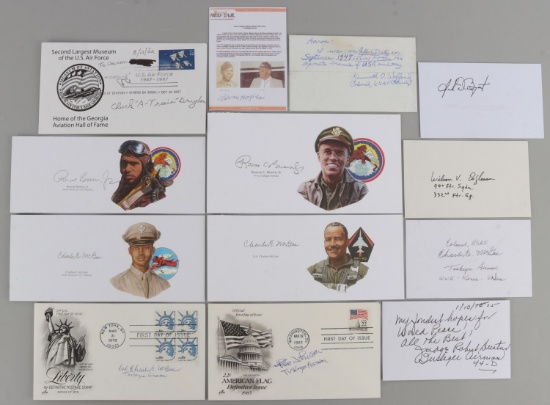 LOT OF 13 WWII US AIR FORCE TUSKEGEE PILOTS