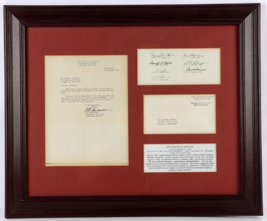 USS NAUTILUS POLAR CROSSING OFFICER SIGNATURES