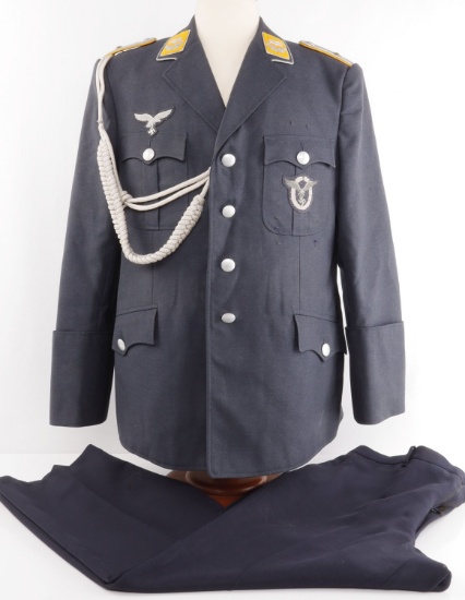 WWII GERMAN LUFTWAFFE SERVICE TUNIC & TROUSERS