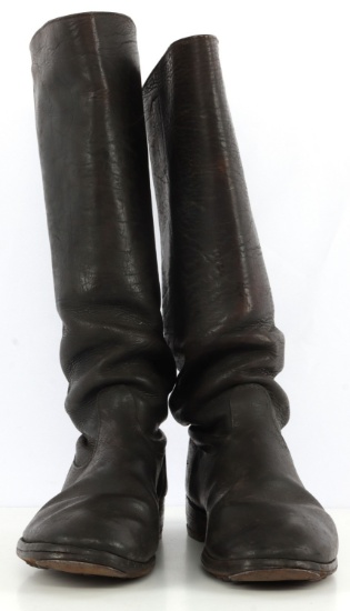 PAIR OF LEATHER WORLD WAR II GERMAN OFFICERS BOOTS