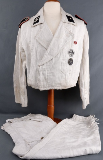 WWII GERMAN WAFFEN SS TROPICAL SERVICE UNIFORM