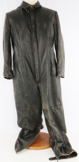WWII GERMAN KRIEGSMARINE LEATHER COVERALLS