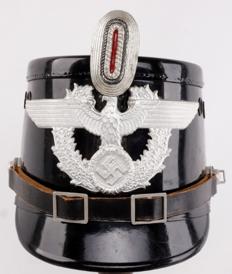 WWII GERMAN THIRD REICH POLICE SHAKO