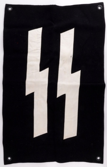 WWII GERMAN THIRD REICH SS RUNES BANNER