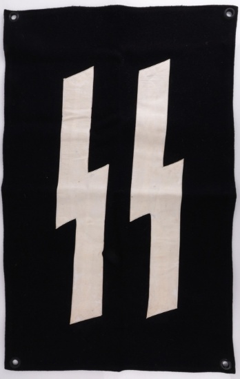 WWII GERMAN THIRD REICH SS RUNES BANNER