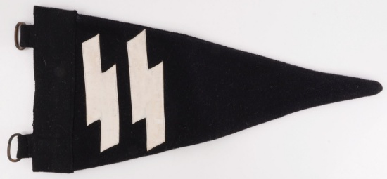 WWII GERMAN THIRD REICH SS PENNANT RZM