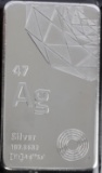 10 OZT SILVER BULLION BAR FROM ELEMETAL