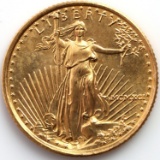 1991 GOLD 1/10 OZT OUNCE AMERICAN EAGLE BU COIN