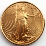 1999 GOLD 1/10 OZT OUNCE AMERICAN EAGLE BU COIN