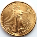 1999 GOLD 1/10 OZT OUNCE AMERICAN EAGLE BU COIN