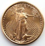 2002 GOLD 1/10 OZT OUNCE AMERICAN EAGLE BU COIN