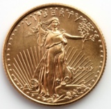 2010 GOLD 1/10 OZT OUNCE AMERICAN EAGLE BU COIN