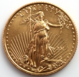 2017 GOLD 1/10 OZT OUNCE AMERICAN EAGLE BU COIN