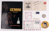 LOT OF 9 APOLLO & GEMINI SPACE AGE MEMORABILIA