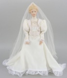 14 INCH ASHTON DRAKE PORCELAIN BRIDE DOLL