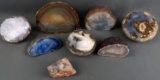 CRYSTAL GEODE AND PYRITE ROCK FORMATIONS