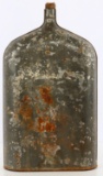 LARGE 19TH CENTURY TIN CANTEEN FLASK BOTTLE