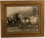 ROSA BONHEUR THE HORSE FAIR ETCHING