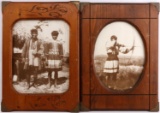 LOT 2 FRAMED ANTIQUE SEMINOLE INDIAN PHOTOGRAPHS