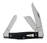 CASE XX BLACK MICARTA LARGE STOCKMAN POCKET KNIFE