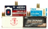 200 ROUND MIX BRAND 9 MM 115 & 124 GRAIN AMMO LOT