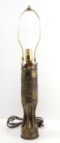 WWI AEF GIEVRES 75MM SHELL TRENCH ART DESK LAMP