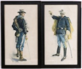 HOWARD CHANDLER CHRISTY 2 ROUGHRIDER PRINTS
