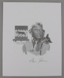 WWII US BEN DAVIS SIGNED PRINT TUSKEGEE AIRMEN