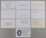 LOT OF 10 WWII US ARMY AIR CORPS PILOT SIGNATURES