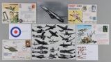 LOT OF 8 WWII BRITISH TEST PILOTS SIGNATURES