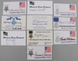 LOT 10 KOREA US MEDAL OF HONOR WINNER AUTOGRAPHS