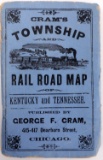 GRAMS TOWN & RAILROAD MAP TENNESSEE KENTUCKY