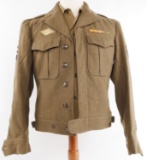 WWII US 8TH ARMY ARTILLERY TECH IKE JACKET & SHIRT