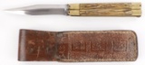 WWII USMC BALISONG JIGGED BONE FOLDING KNIFE
