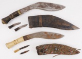 2 BRITISH INDIA NEPALESE GURKHA KNIFE LOT
