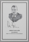 WWII GERMAN THIRD REICH ADOLF GALLAND SIGNATURE