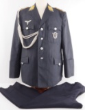 WWII GERMAN LUFTWAFFE SERVICE TUNIC & TROUSERS