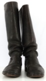 PAIR OF LEATHER WORLD WAR II GERMAN OFFICERS BOOTS