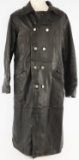 WWII GERMAN GESTAPO STYLE LEATHER TRENCH COAT