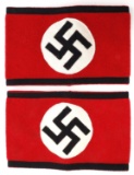LOT OF 2 WWII GERMAN REICH ALLGEMEINE SS ARMBAND