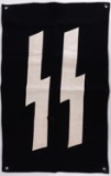 WWII GERMAN THIRD REICH SS RUNES BANNER